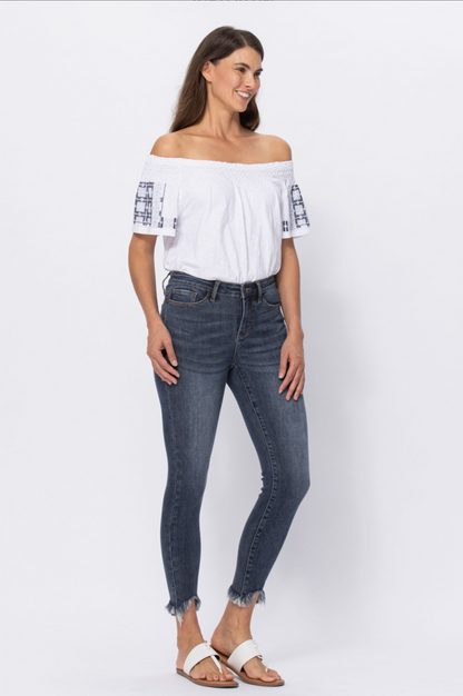 Judy Blue Shark Bite Skinny Jeans