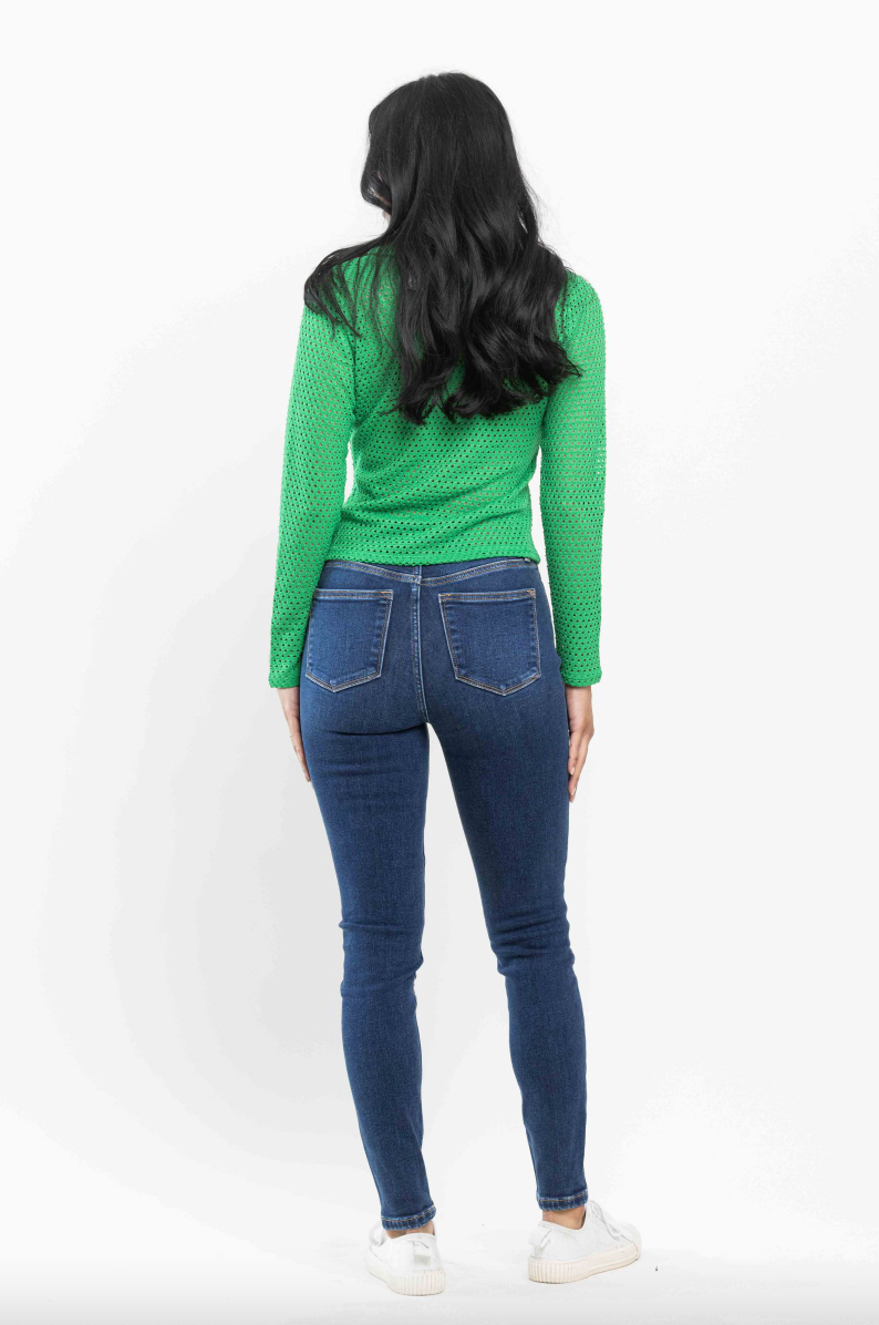 Judy Blue Thermal Skinny Jeans - Dark Wash