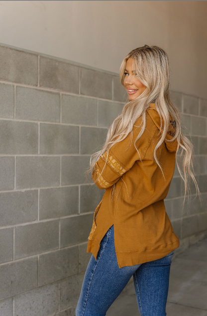 Ampersand Avenue SideSlit Hoodie - Made For You