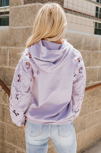 Ampersand Avenue University Hoodie - Love Story - Lilac