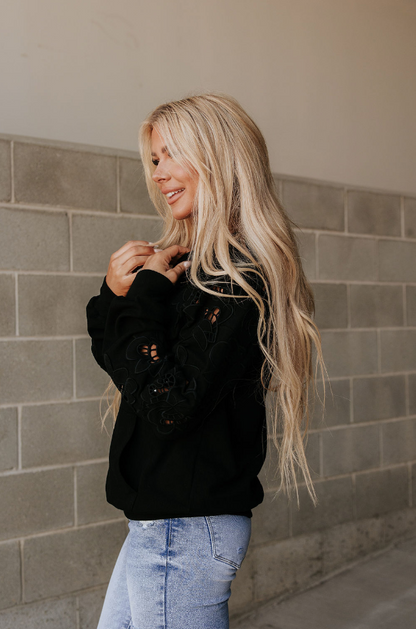 Ampersand Avenue University Hoodie - Love Story - Black