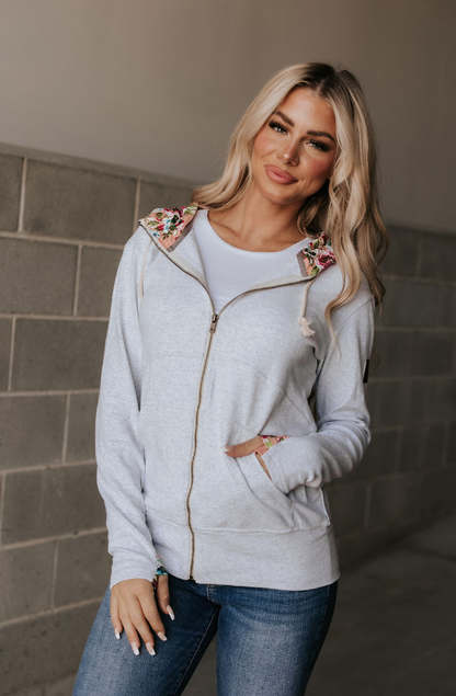 Ampersand Avenue Fullzip Sweatshirt - Hi There