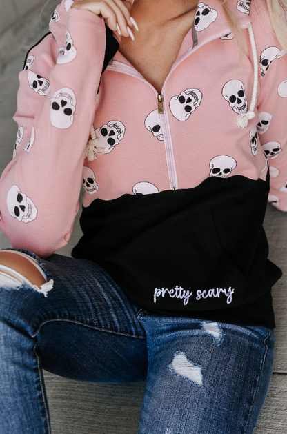 Ampersand Avenue Halfzip Sweatshirt - Pretty Scary
