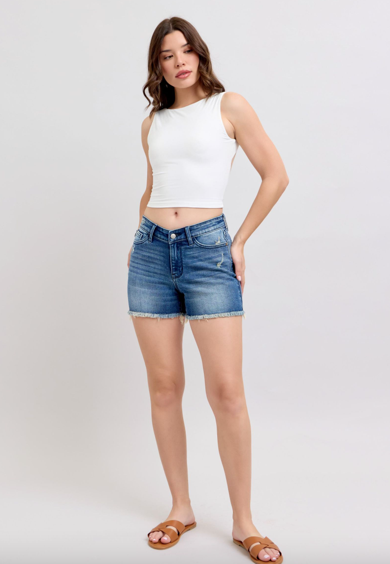 Judy Blue V-Front Shorts