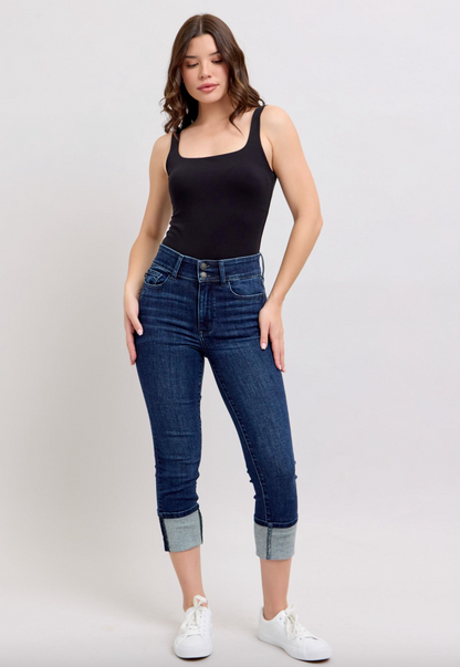 Judy Blue Double Button Capri