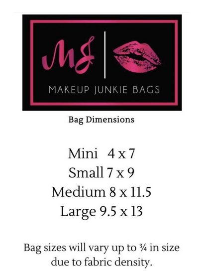 Makeup Junkie Bag Turquoise Gator