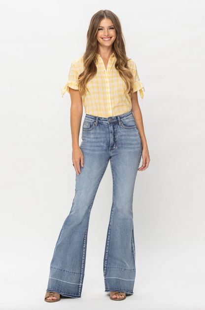 Judy Blue Release Hem Tummy Control Flare Jeans
