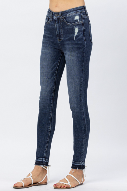 Judy Blue Release Hem Tummy Control Skinny Jeans