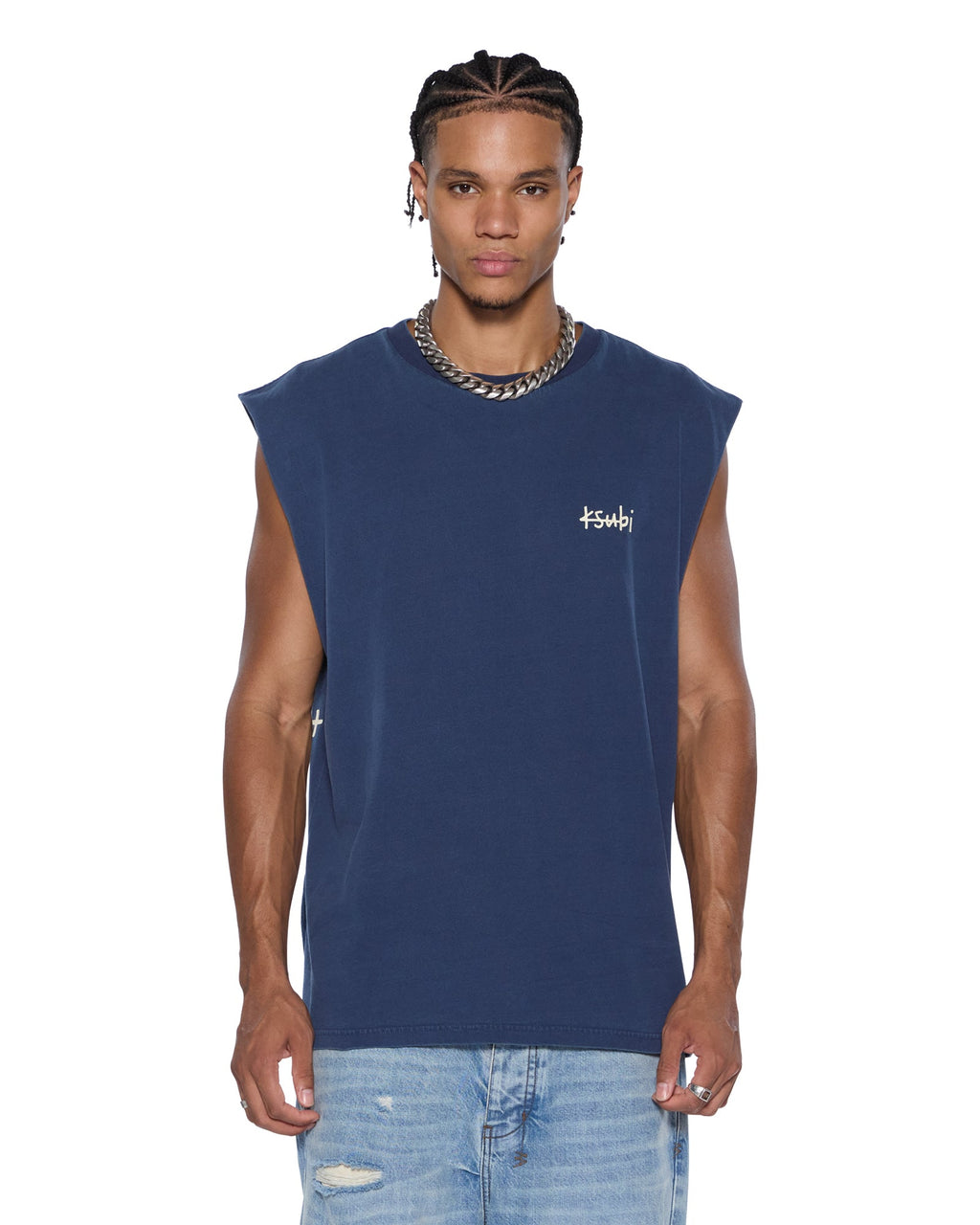 ALL DAY BIGGIE CUT OFF TEE DEEP