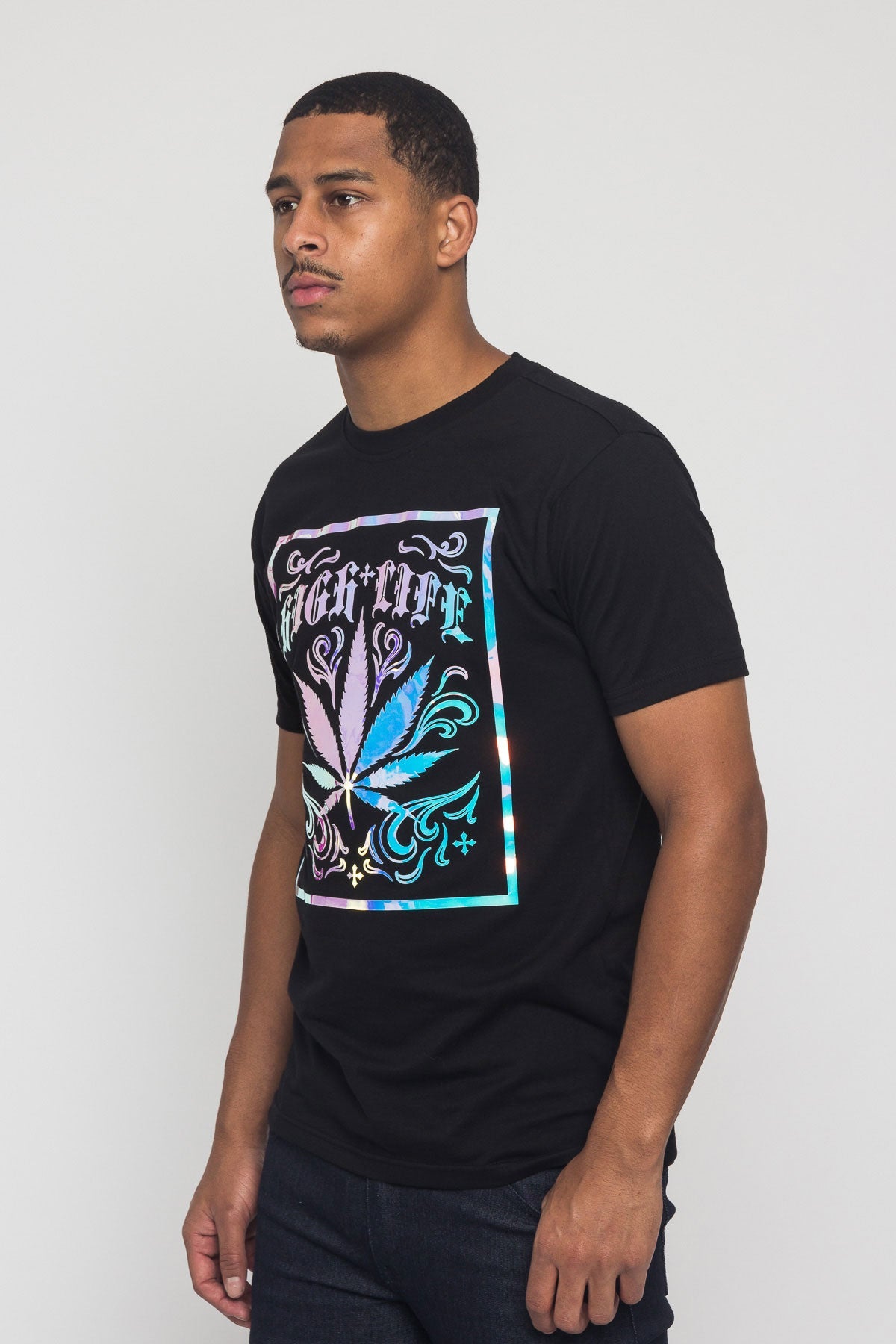 High Life 3D Iridescent Leaf T-Shirt