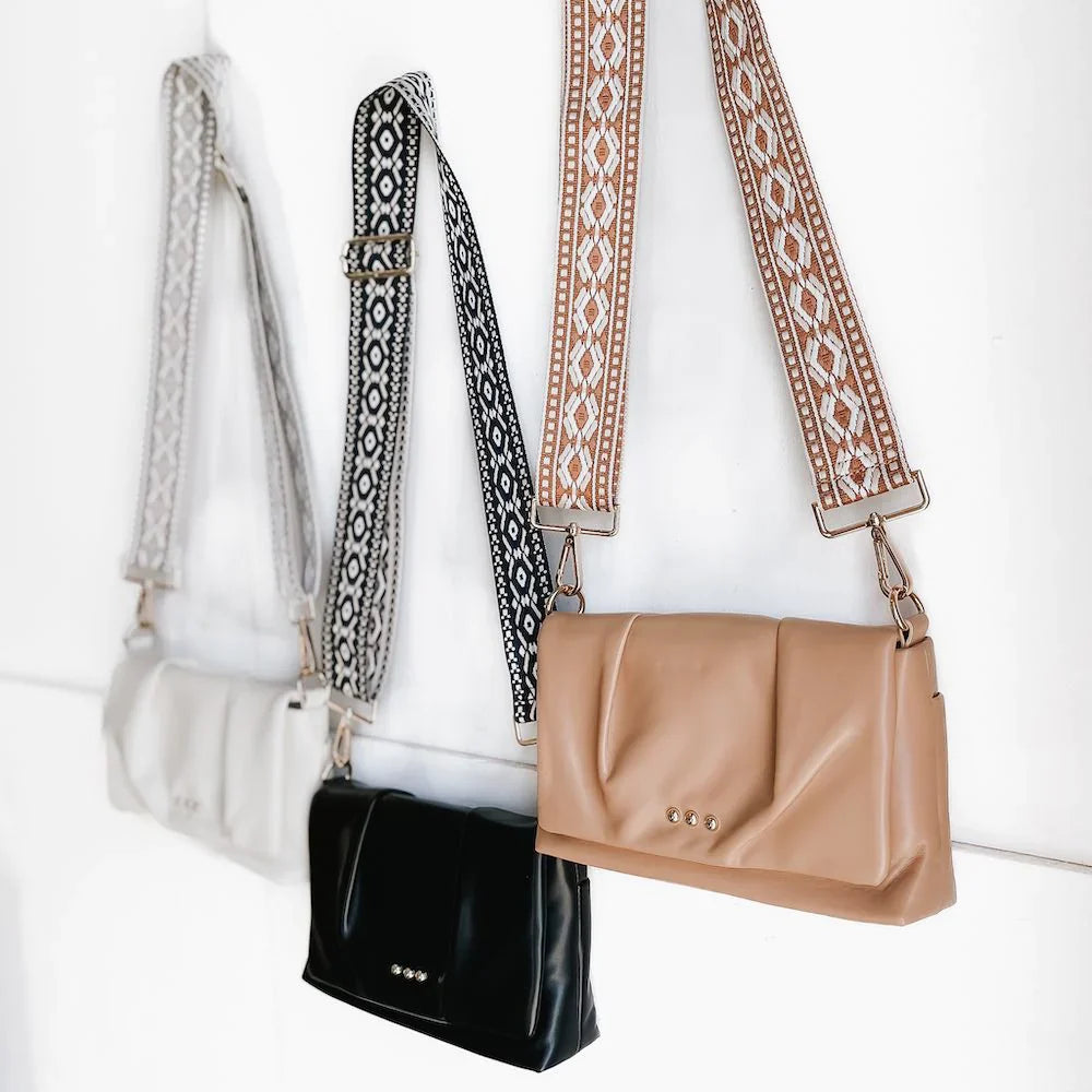 Aurora Crossbody Clutch Bag - Black