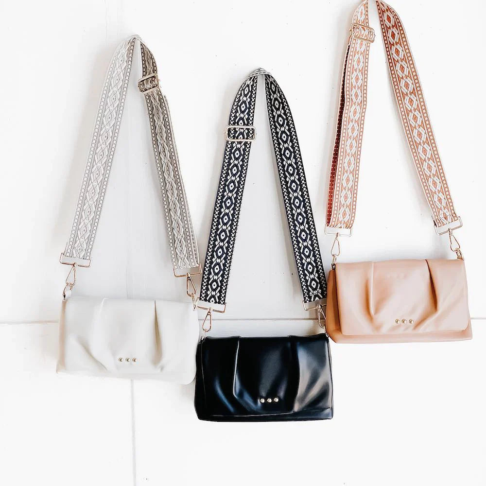 Aurora Crossbody Clutch Bag - Black