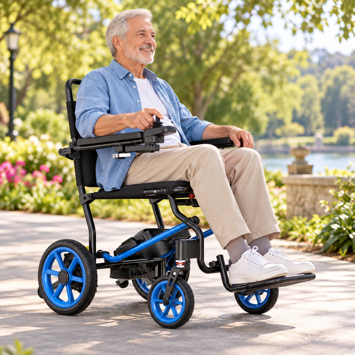 Lightweight Foldable Electric Wheelchair
