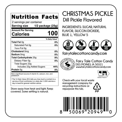 Christmas Pickle Cotton Candy