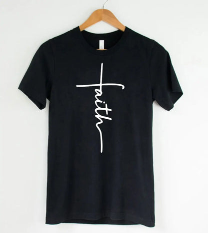 Faith Vertical Cross Graphic Tee