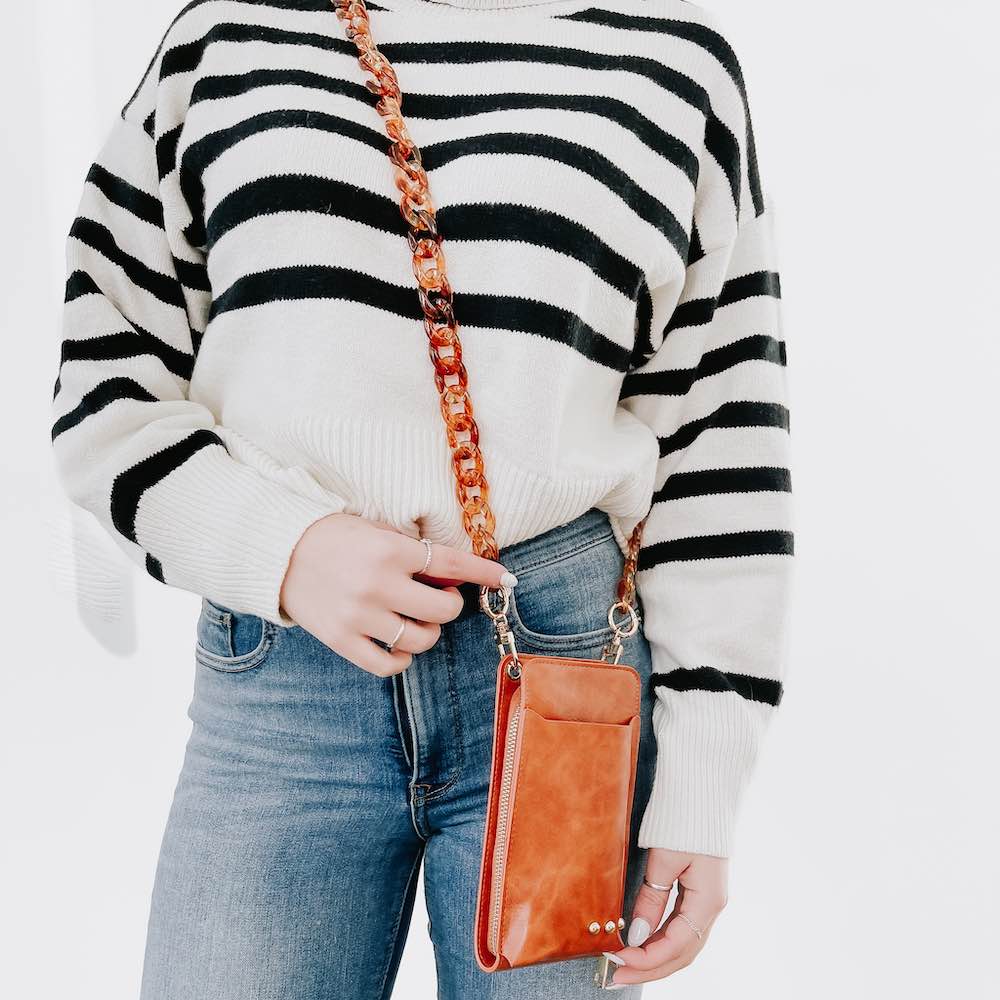 Double Duty Phone Bag - Brown