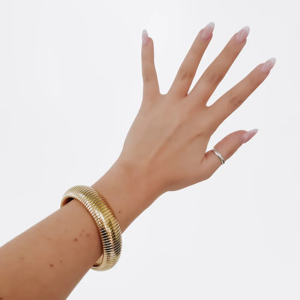 Fierce Finley Bangle Bracelet - Gold