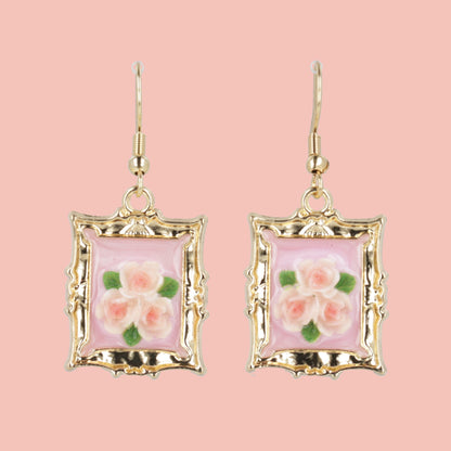 Florals? For Spring? Earrings - Pink
