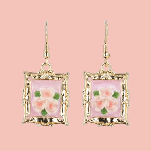 Florals? For Spring? Earrings - Pink