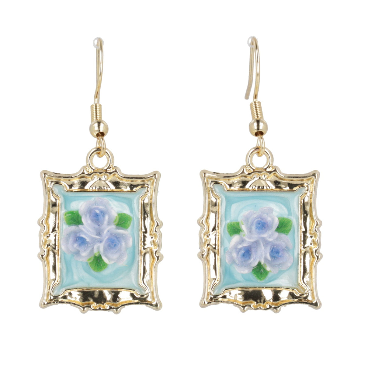 Florals? For Spring? Earrings - Blue
