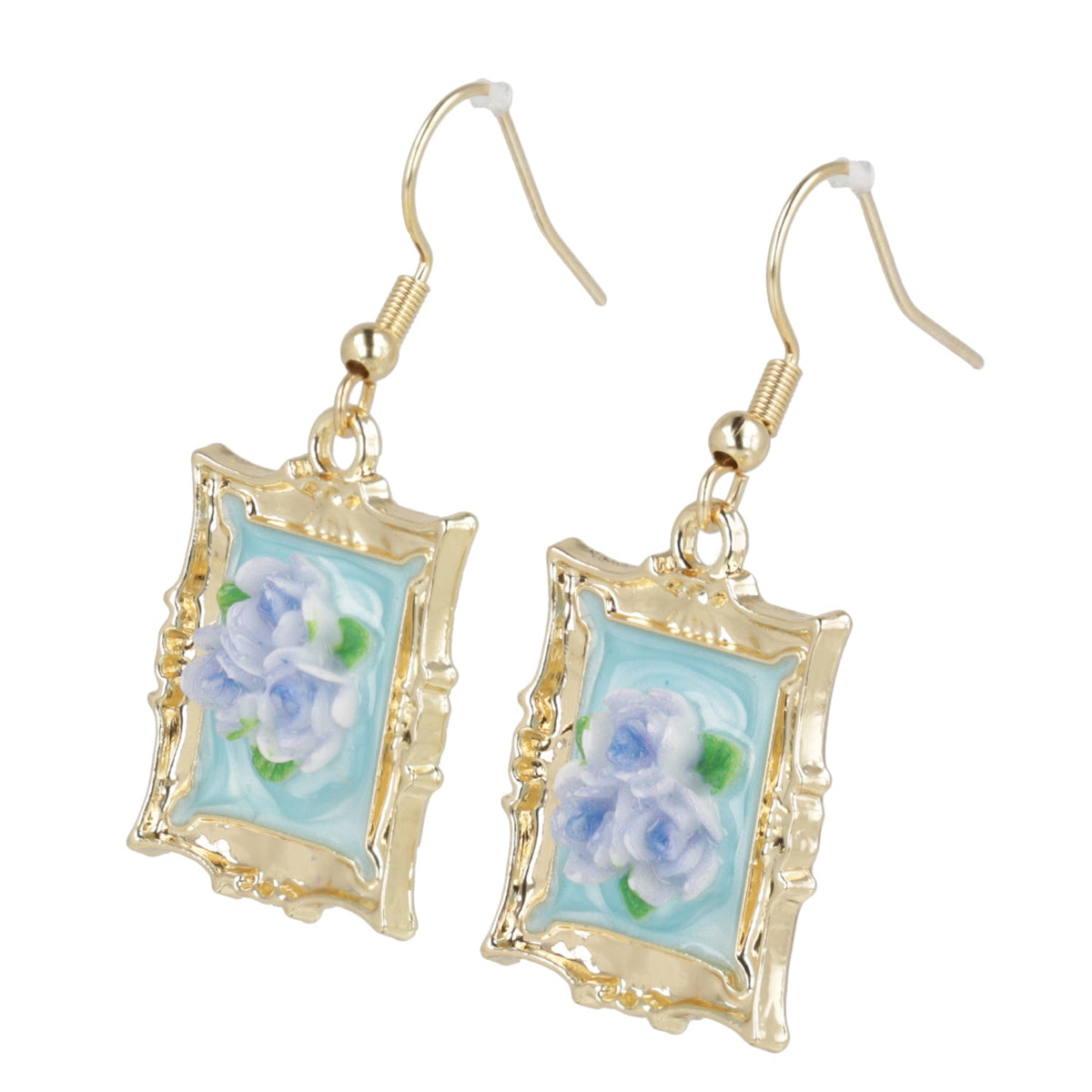 Florals? For Spring? Earrings - Blue