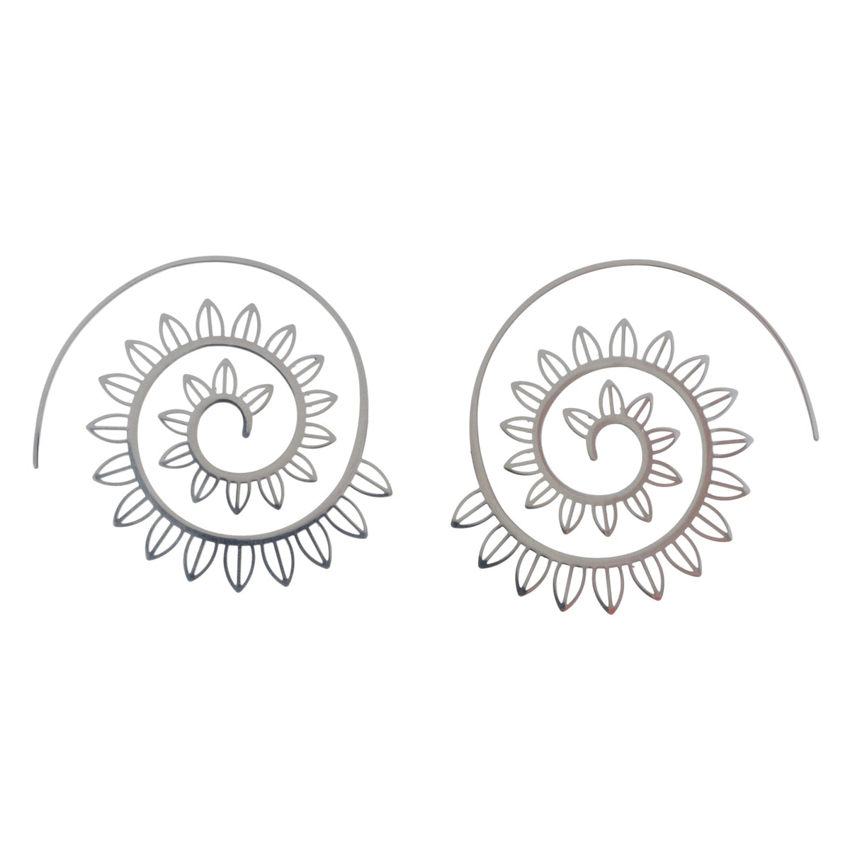 Floral Spiral Earrings