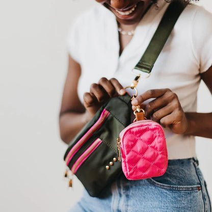 Gigi Clip On Pouch - Pink