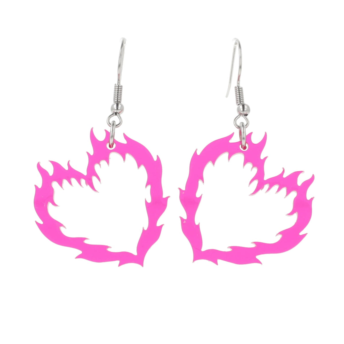 Flame Heart Earrings