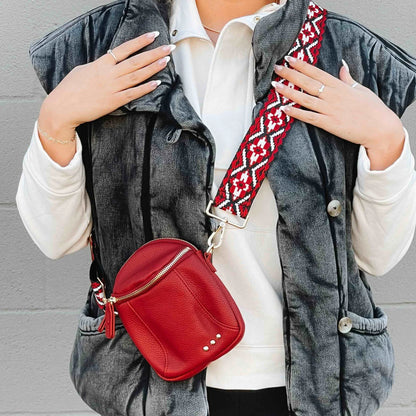 Ellie Crossbody Bag - Red