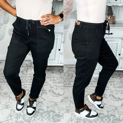 Judy Blue Jet Black Jogger Jeans