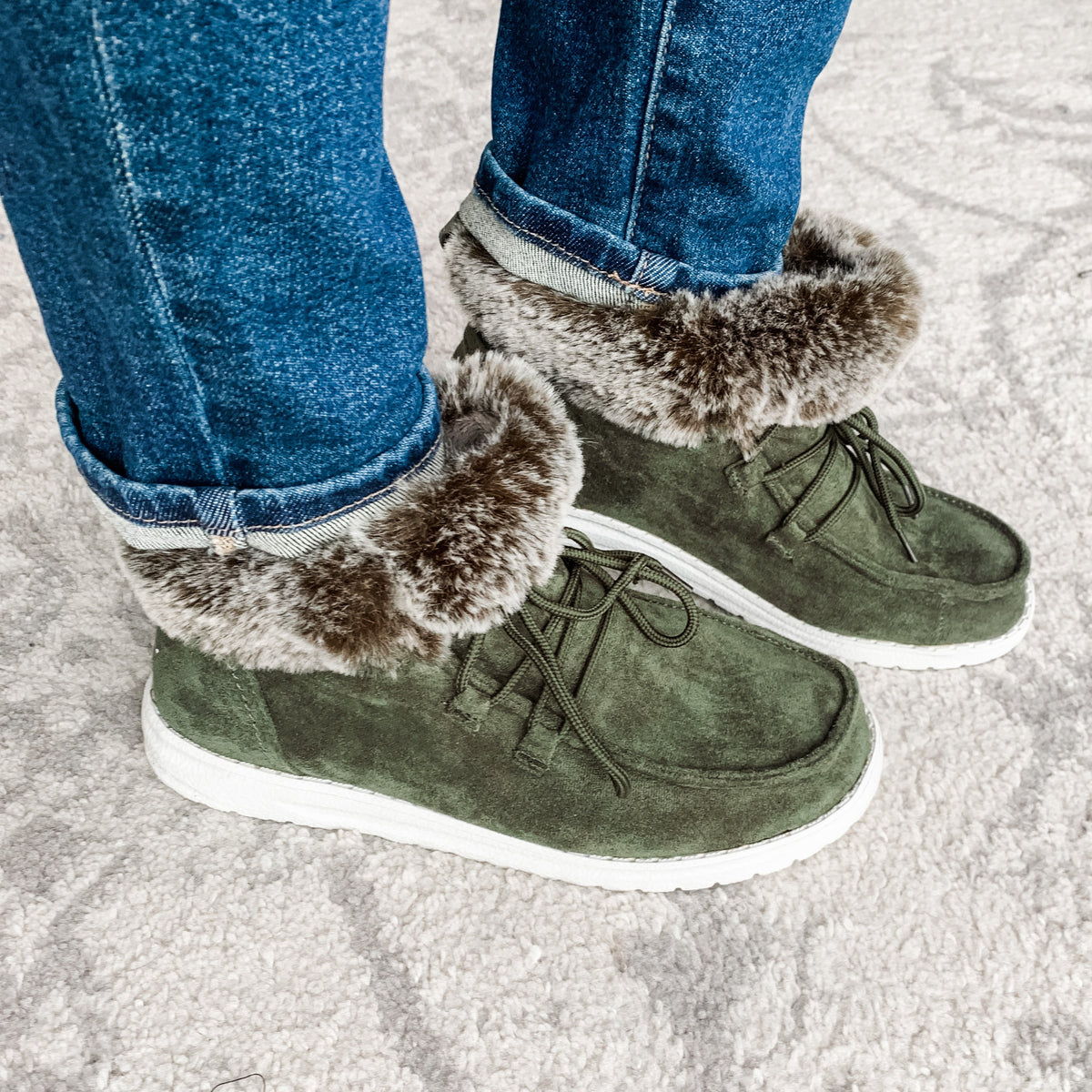 Farren Bootie - Khaki (aka Olive)