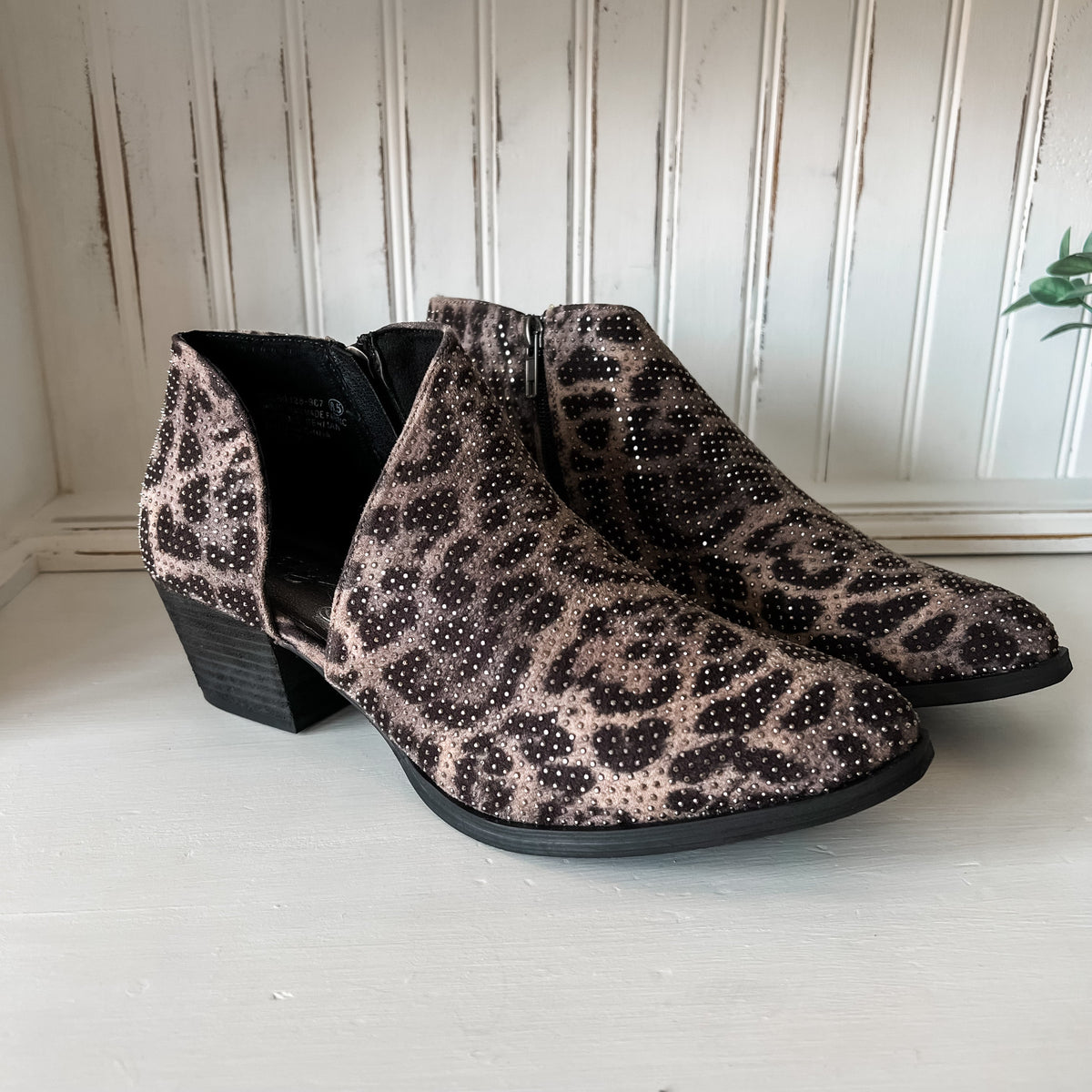 Diva Bootie - Grey Leopard