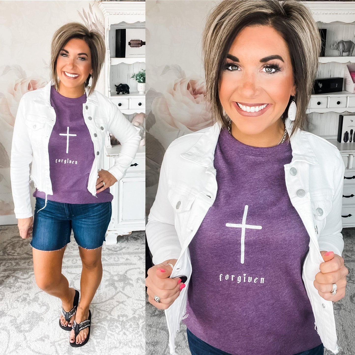 Forgiven Cross Graphic Tee