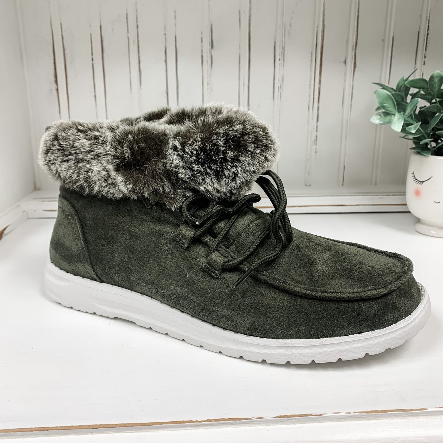 Farren Bootie - Khaki (aka Olive)