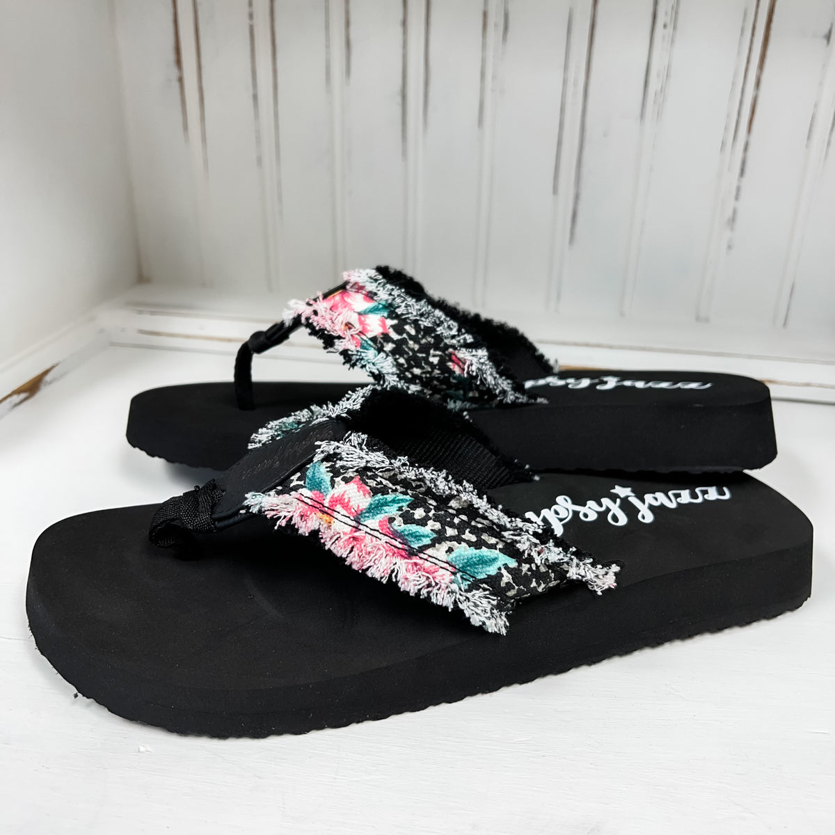 GJazz Flip Flop - Black Pink