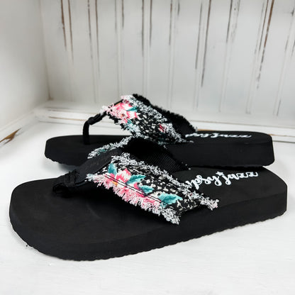GJazz Flip Flop - Black Pink
