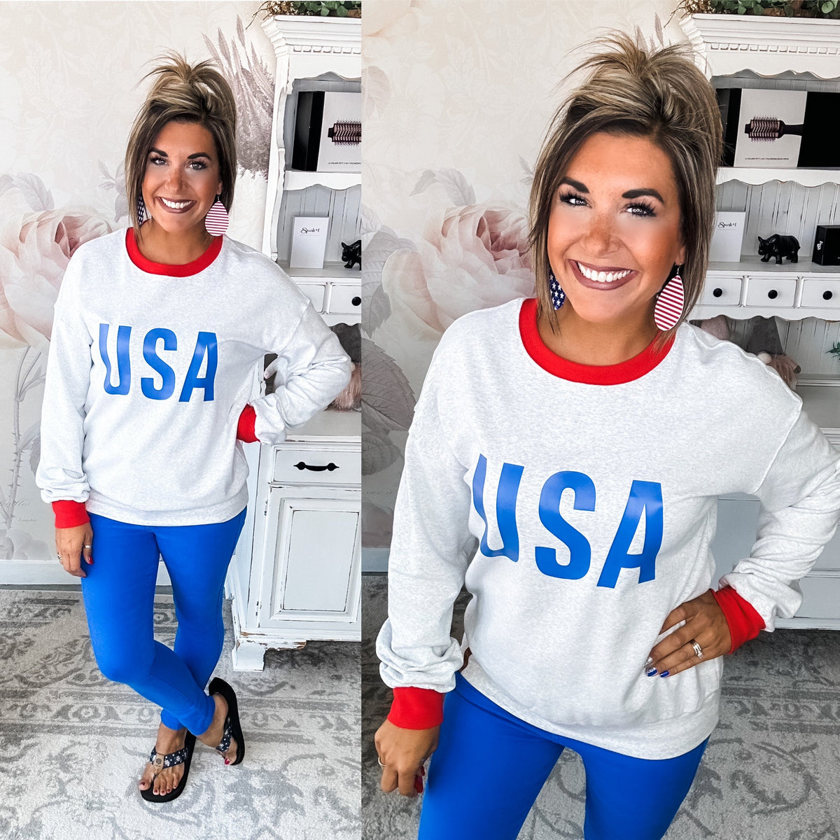 Ampersand Avenue University Pullover - Home of the Brave