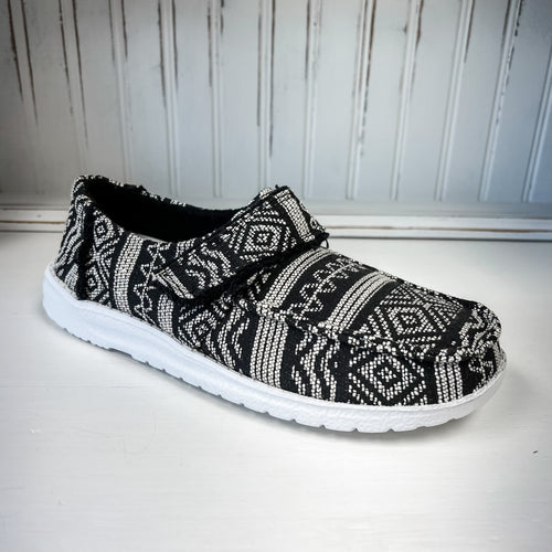 Melody Slip-on Shoe - Black/White