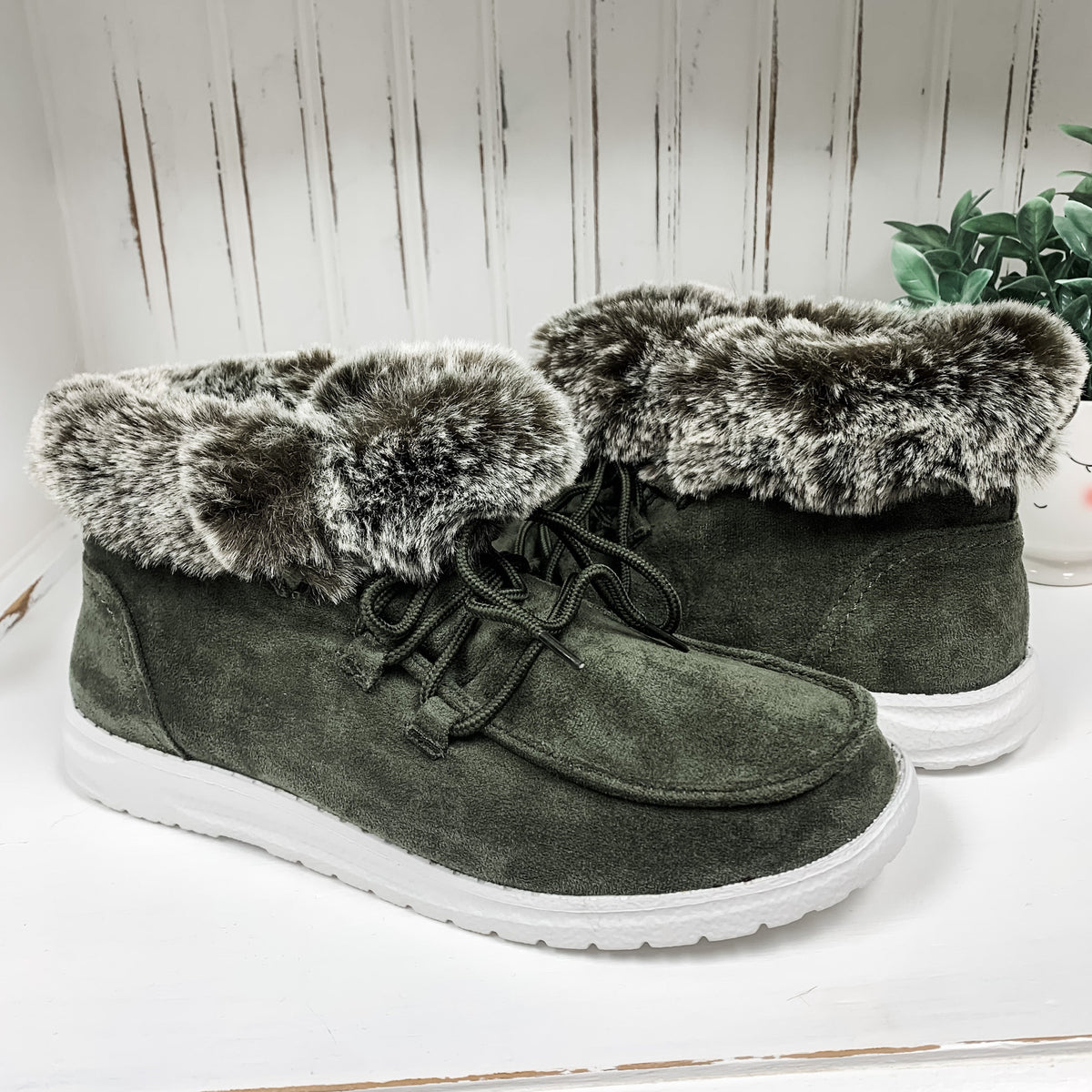 Farren Bootie - Khaki (aka Olive)