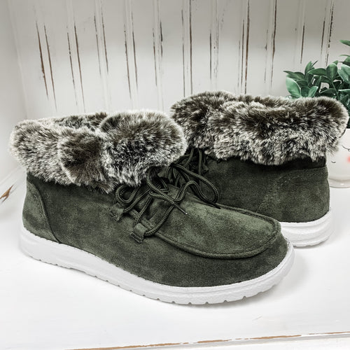 Farren Bootie - Khaki (aka Olive)