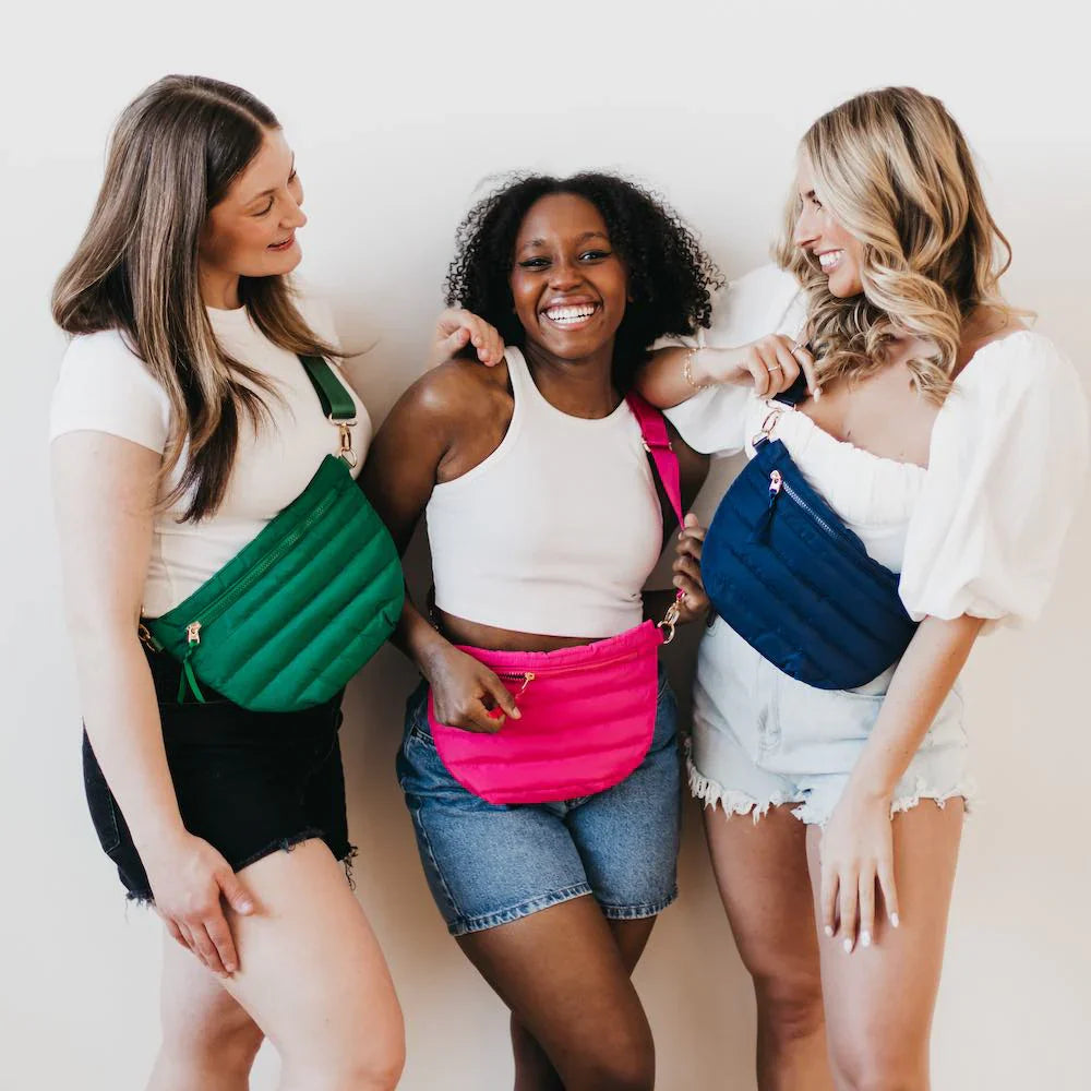 Jolie Puffer Belt Bag - Navy
