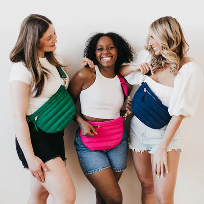 Jolie Puffer Belt Bag - Navy
