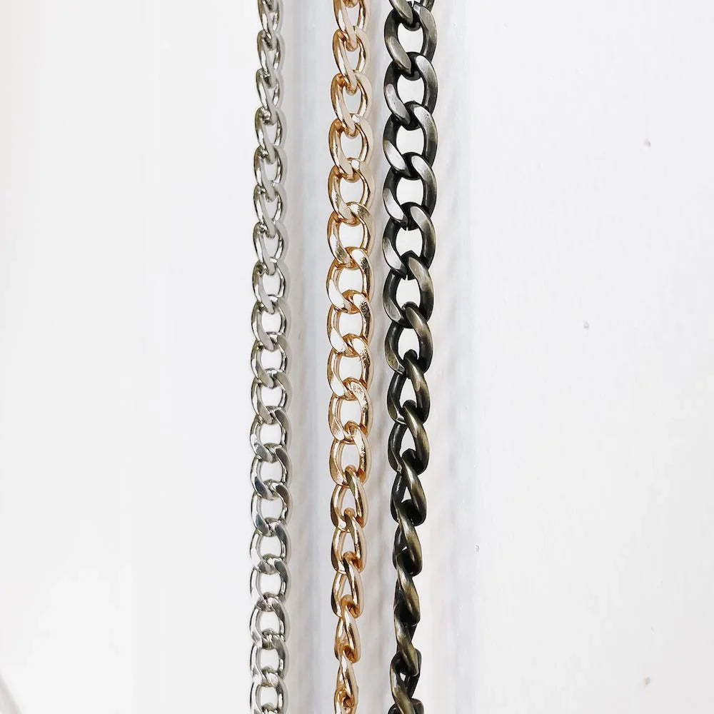 Metal Chain Strap - Brushed Bronze