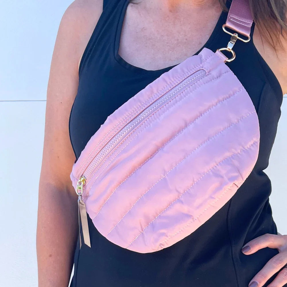 Jolie Puffer Belt Bag - Pink