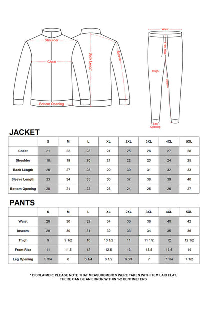 Tri Color Blocked Track Suit