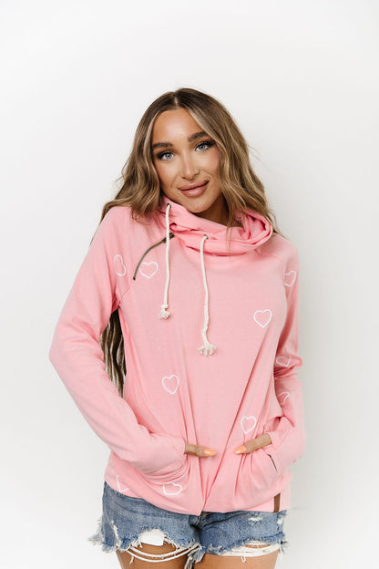 Ampersand Avenue - Doublehood™ Sweatshirt - Perfect Two Pink