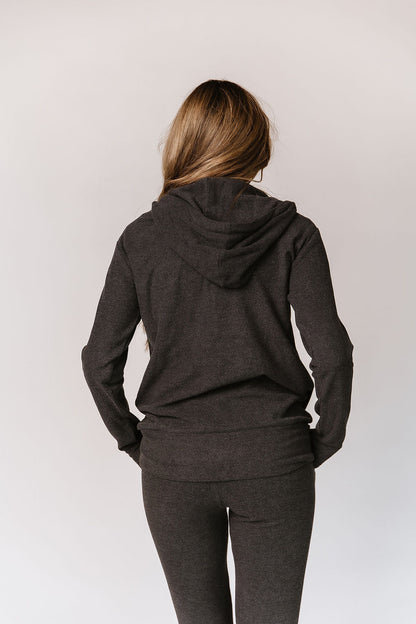 Ampersand Avenue - Halfzip Hoodie Performance Fleece - Stone