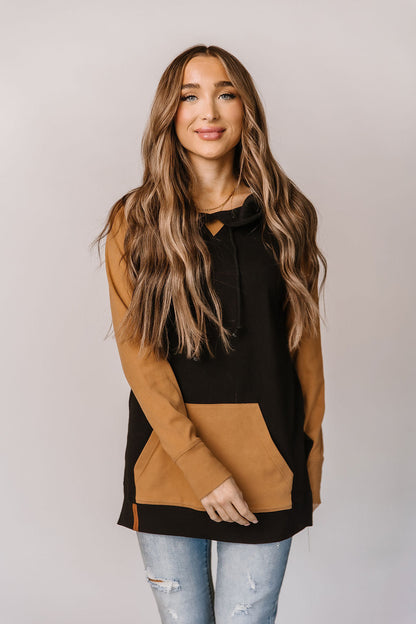 Ampersand Avenue SideSlit Hoodie - Coffee & Confidence