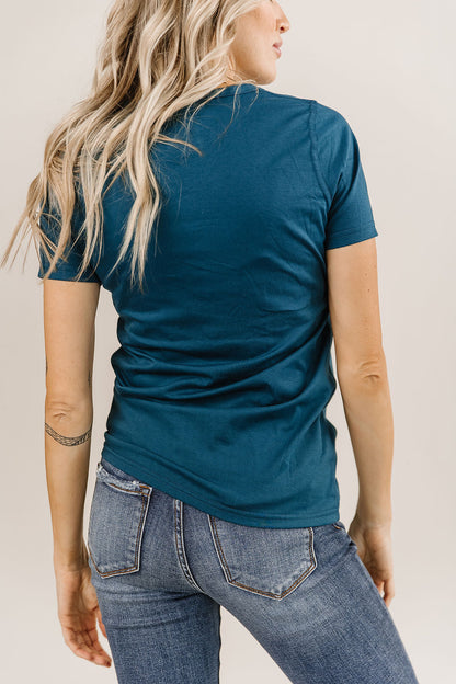 Ampersand Avenue Crew Neck Lulu Tee - Dark Blue