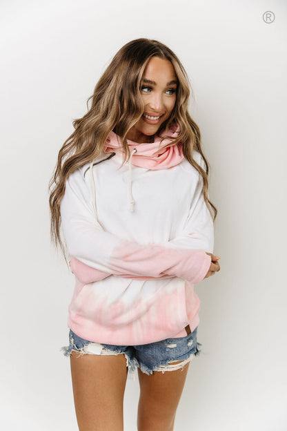Ampersand Avenue Doublehood™ Sweatshirt - To Dye For - Pink